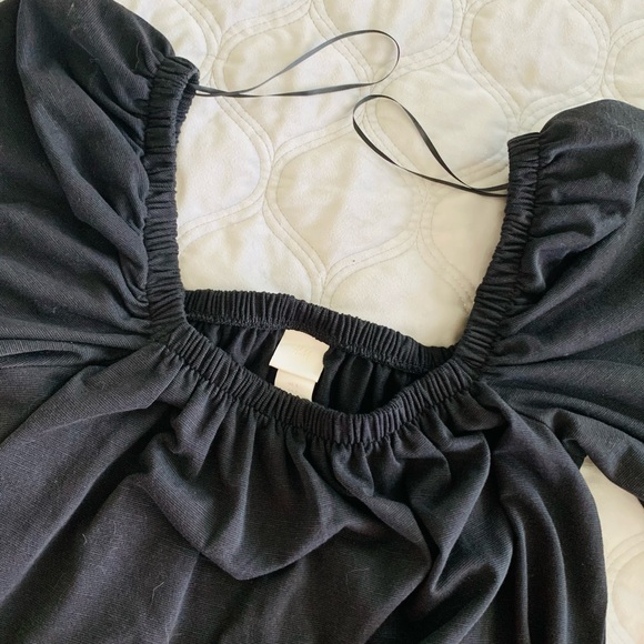 H & M - New Summer Mini Dress Puff Sleeve - Picture 3 of 9